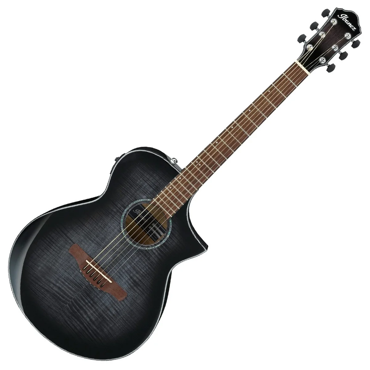 IBANEZ AEWC400 TKS GUITARRA ELECTROACUSTICA TRANSPARENT BLACK SUNBURST - Image 11