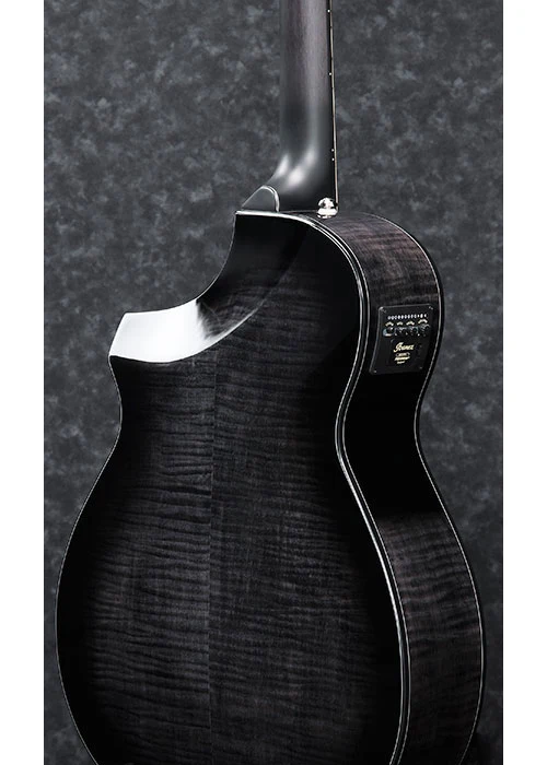 IBANEZ AEWC400 TKS GUITARRA ELECTROACUSTICA TRANSPARENT BLACK SUNBURST - Image 7