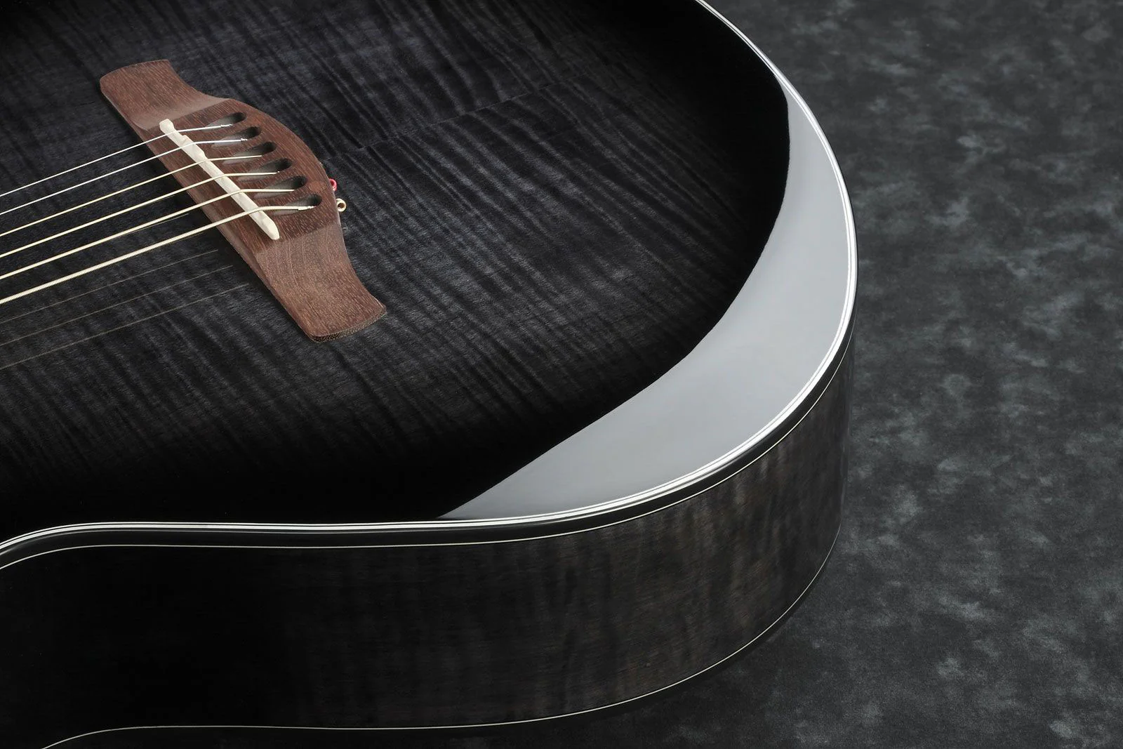 IBANEZ AEWC400 TKS GUITARRA ELECTROACUSTICA TRANSPARENT BLACK SUNBURST - Image 9