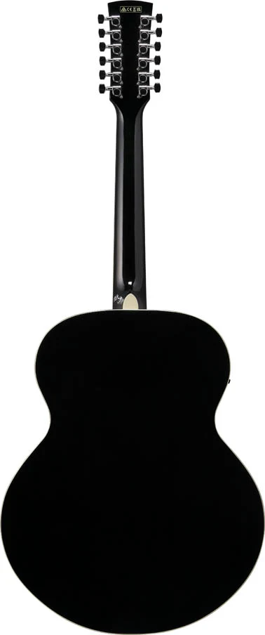 IBANEZ AJ7012M1E BK GUITARRA ELECTROACUSTICA 12 CUERDAS JUMBO BLACK HIGH GLOSS - Image 2