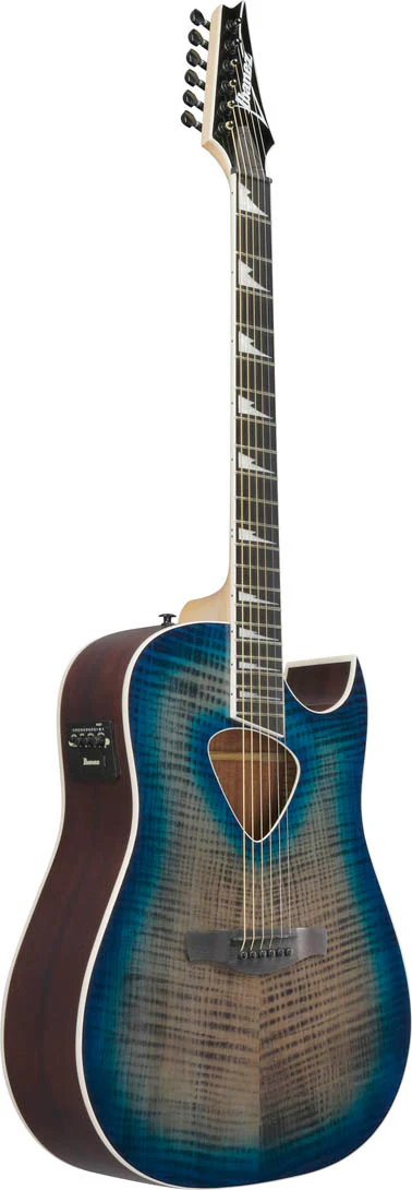 IBANEZ ALT50FA BDB ALTSTAR GUITARRA ELECTROACUSTICA BLUE DOOM BURST HIGH GLOSS - Image 3