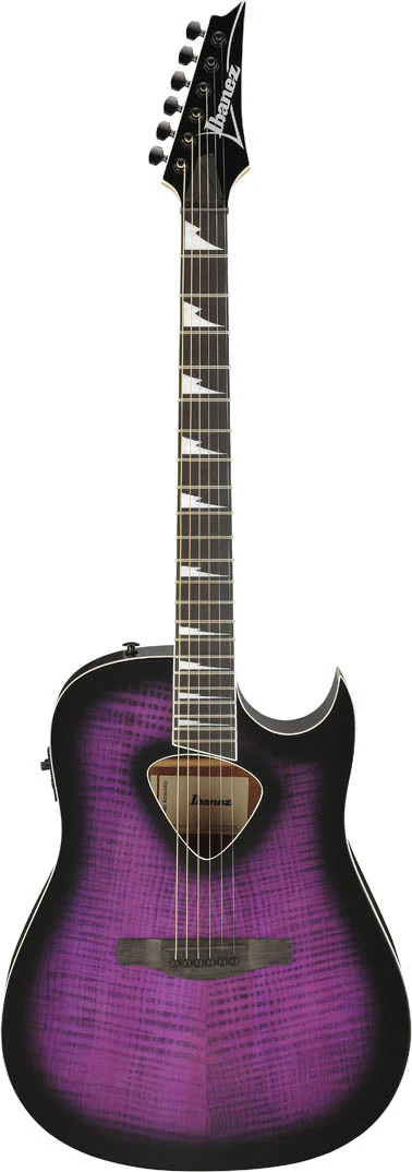 IBANEZ ALT50FA TVT ALTSTAR GUITARRA ELECTROACUSTICA TRANSPARENT VIOLET SUNBURST HIGH GLOSS