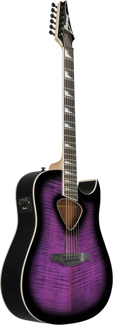 IBANEZ ALT50FA TVT ALTSTAR GUITARRA ELECTROACUSTICA TRANSPARENT VIOLET SUNBURST HIGH GLOSS - Image 3