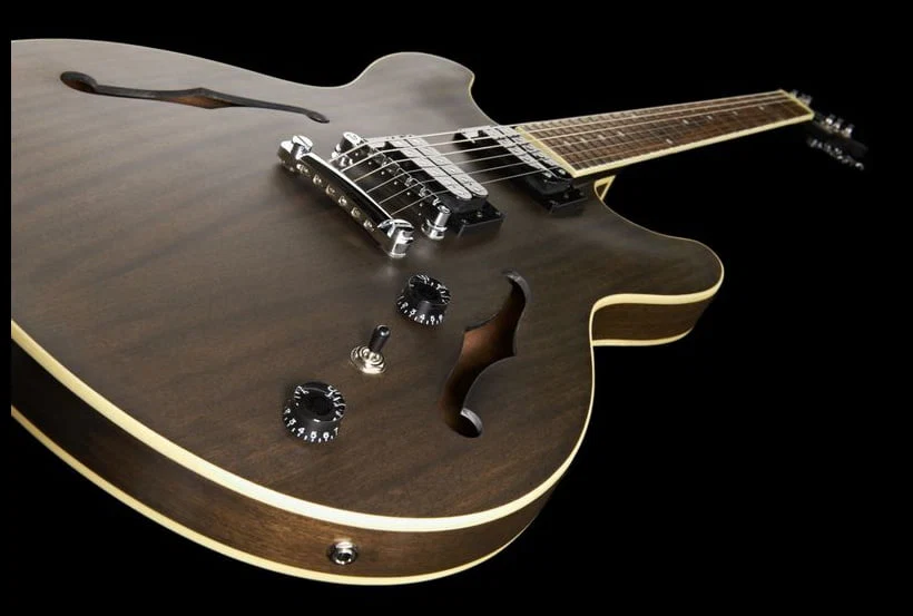IBANEZ AS53 TKF GUITARRA ELECTRICA HOLLOW BODY TRANSPARENT BLACK - Image 12