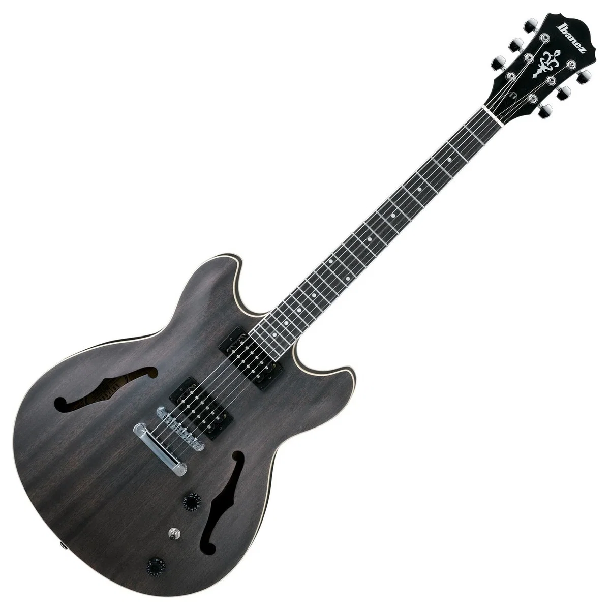 IBANEZ AS53 TKF GUITARRA ELECTRICA HOLLOW BODY TRANSPARENT BLACK - Image 4