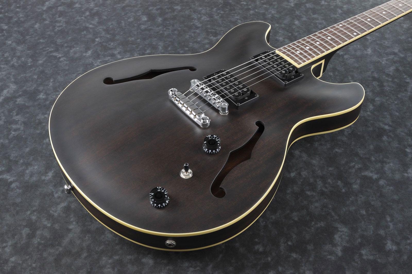 IBANEZ AS53 TKF GUITARRA ELECTRICA HOLLOW BODY TRANSPARENT BLACK - Image 7