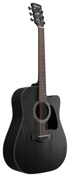 IBANEZ AW1040CE WK GUITARRA ELECTROACUSTICA DREADNOUGHT WEATHERED BLACK - Image 2