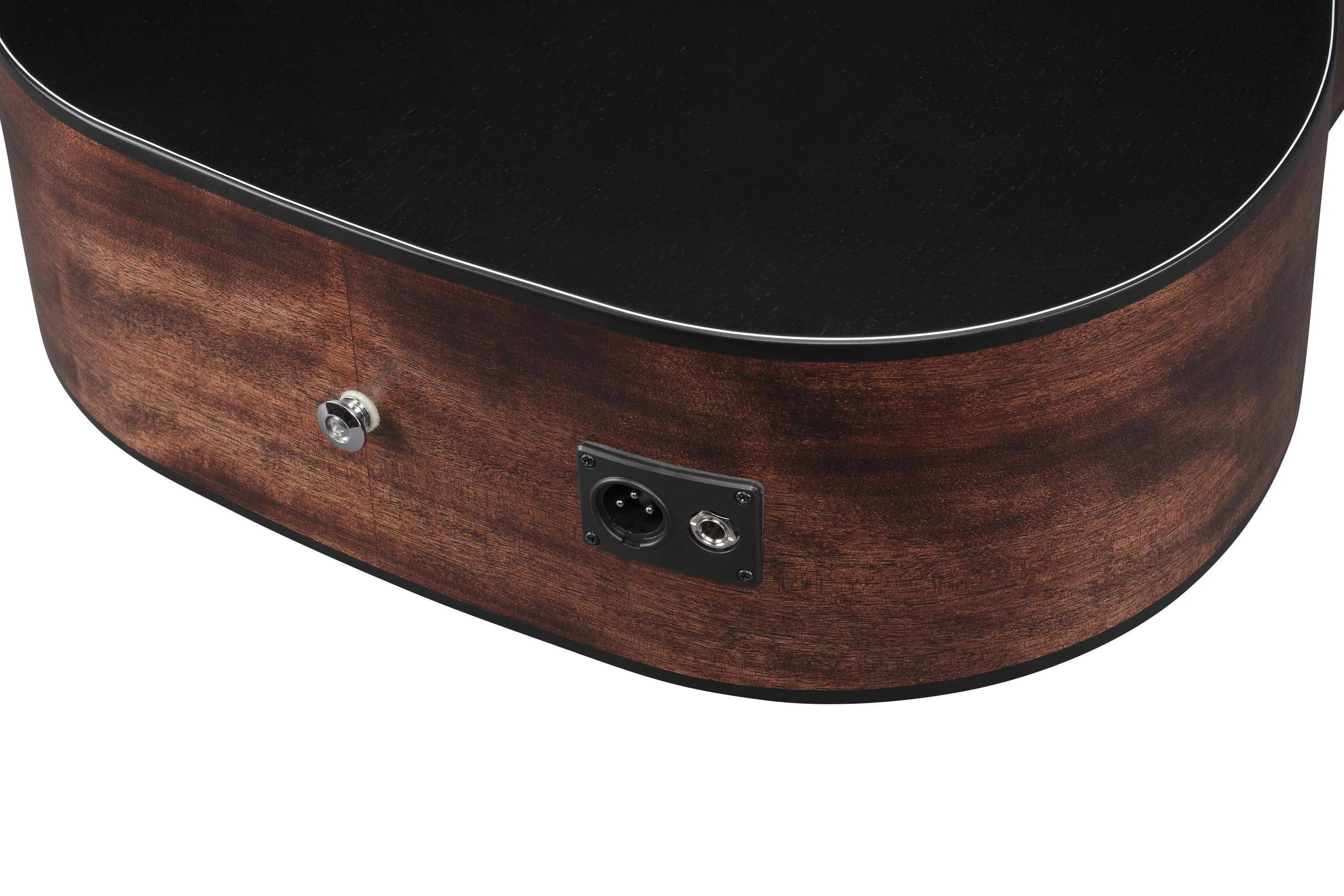 IBANEZ AW247CE WKH GUITARRA ELECTROACUSTICA DREADNOUGHT WEATHERED BLACK OPEN PORE - Image 10