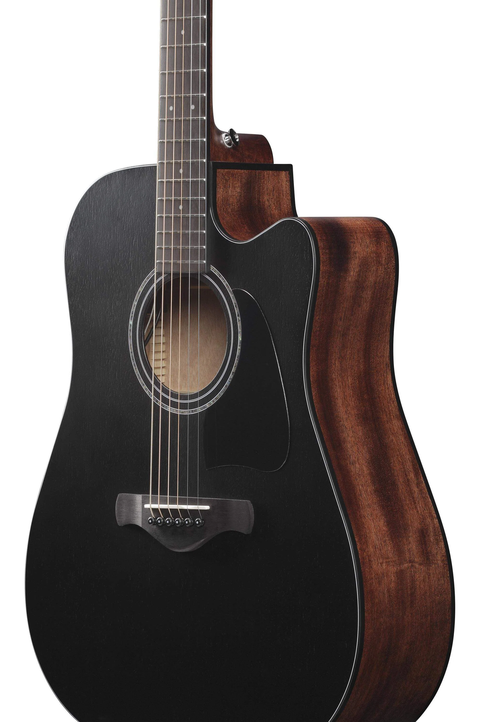 IBANEZ AW247CE WKH GUITARRA ELECTROACUSTICA DREADNOUGHT WEATHERED BLACK OPEN PORE - Image 7