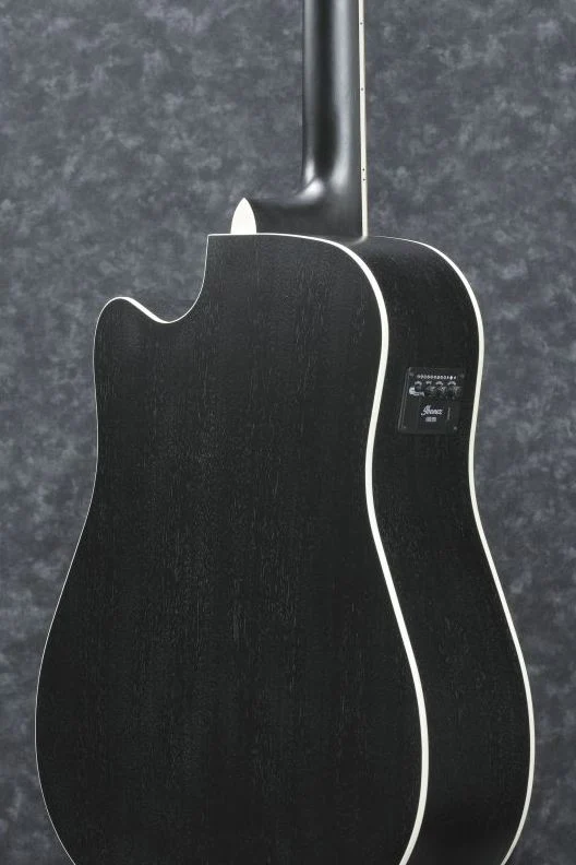 IBANEZ AW8412CE WK GUITARRA ELECTROACUSTICA 12 CUERDAS DREADNOUGHT WEATHERED BLACK - Image 6