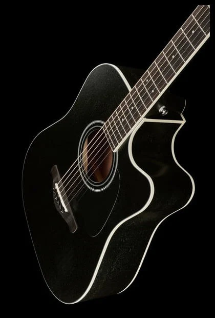 IBANEZ AW84CE WK GUITARRA ELECTROACUSTICA DREADNOUGHT WEATHERED BLACK - Image 15