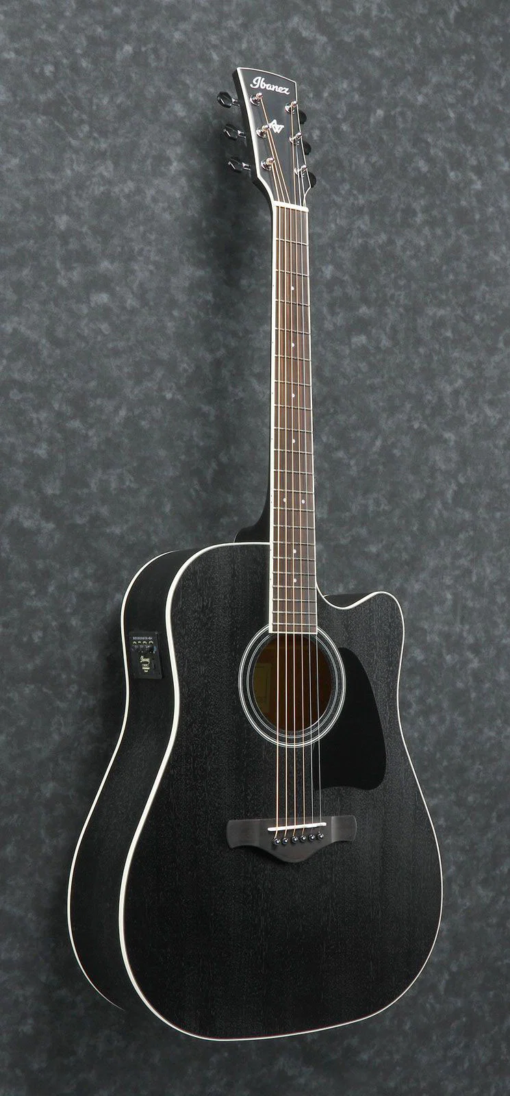 IBANEZ AW84CE WK GUITARRA ELECTROACUSTICA DREADNOUGHT WEATHERED BLACK - Image 2