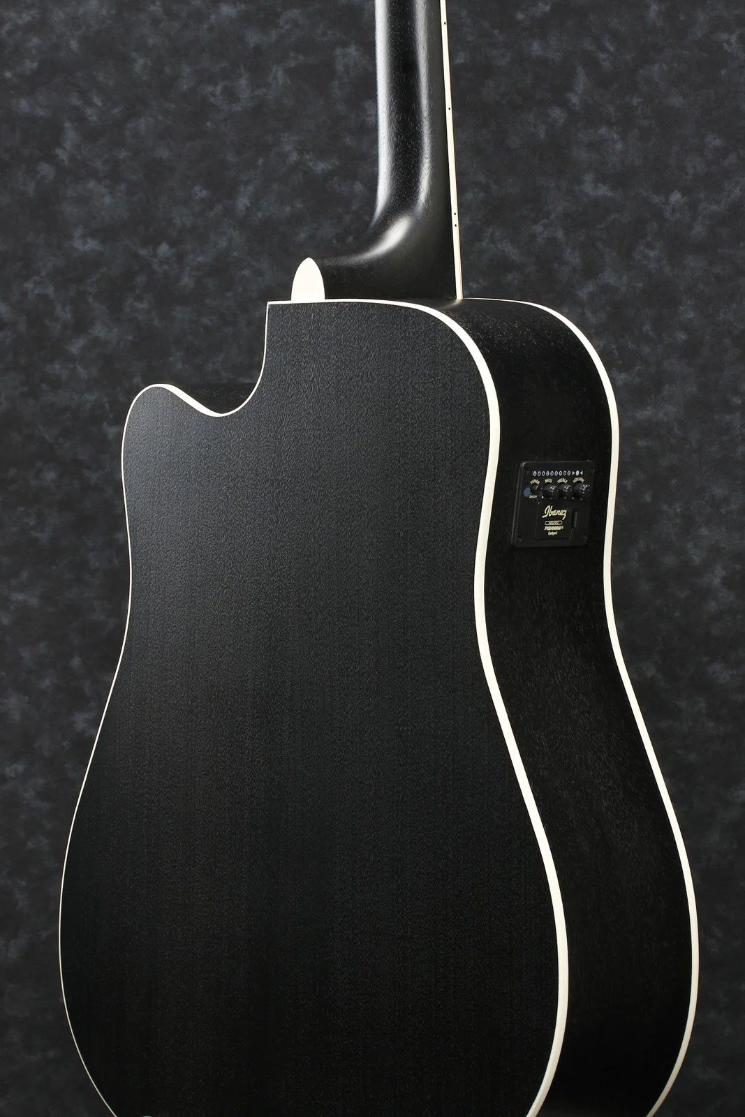 IBANEZ AW84CE WK GUITARRA ELECTROACUSTICA DREADNOUGHT WEATHERED BLACK - Image 4