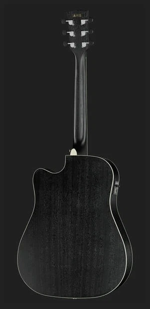 IBANEZ AW84CE WK GUITARRA ELECTROACUSTICA DREADNOUGHT WEATHERED BLACK - Image 7