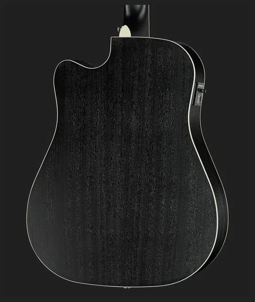 IBANEZ AW84CE WK GUITARRA ELECTROACUSTICA DREADNOUGHT WEATHERED BLACK - Image 9
