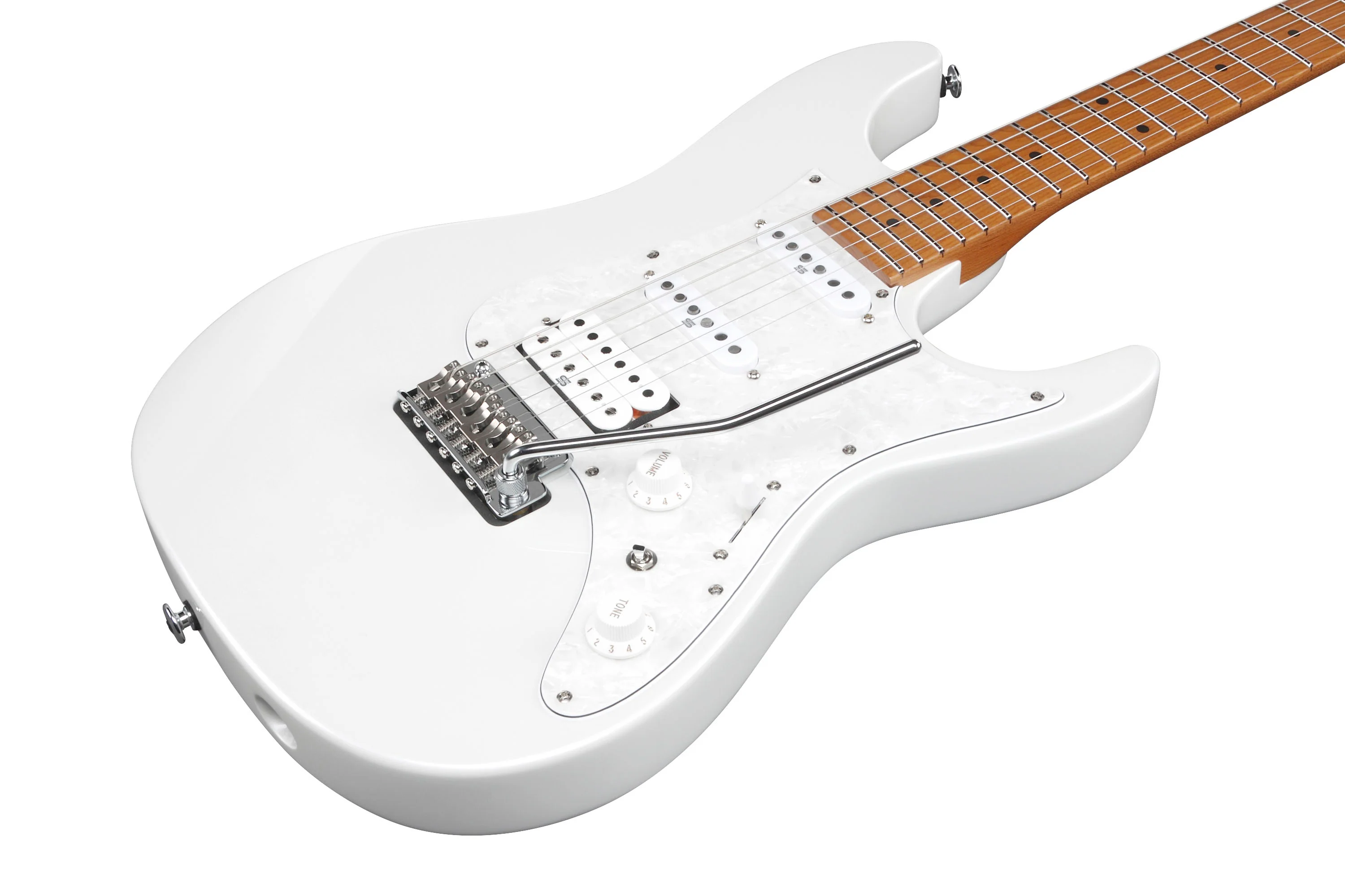 IBANEZ AZ2204 PW PRESTIGE GUITARRA ELECTRICA PEARL WHITE - Image 6