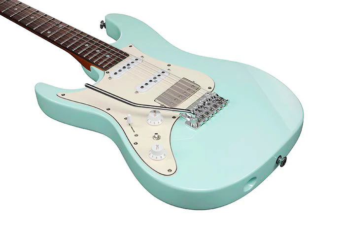 IBANEZ AZ2204NWL MGR PRESTIGE GUITARRA ELECTRICA PARA ZURDOS MINT GREEN - Image 4