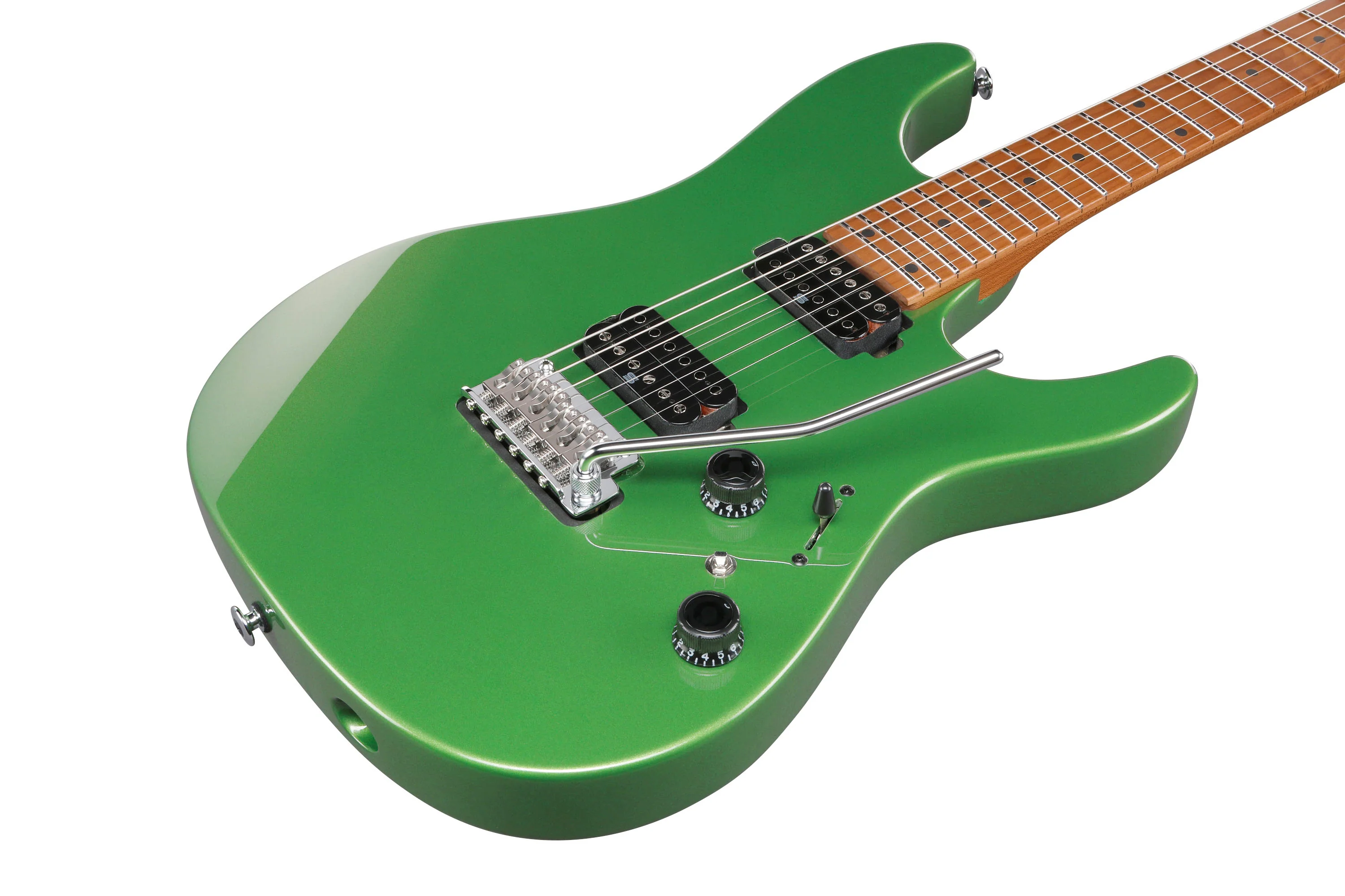 IBANEZ AZ2402 AGM PRESTIGE GUITARRA ELECTRICA APPLE GREEN METALLIC - Image 6