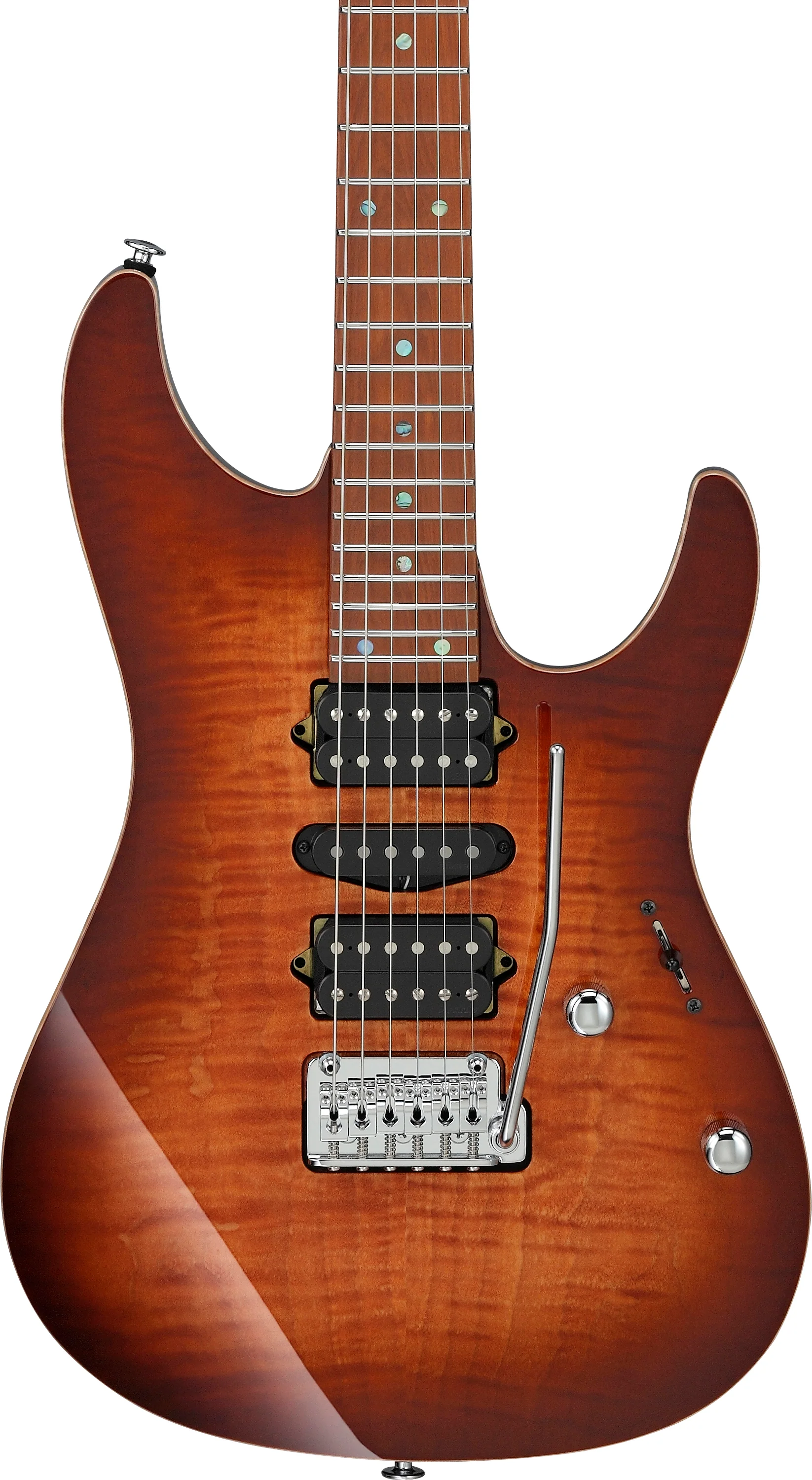 IBANEZ AZ2407F BSR PRESTIGE GUITARRA ELECTRICA BROWNISH SPHALERITE - Image 4