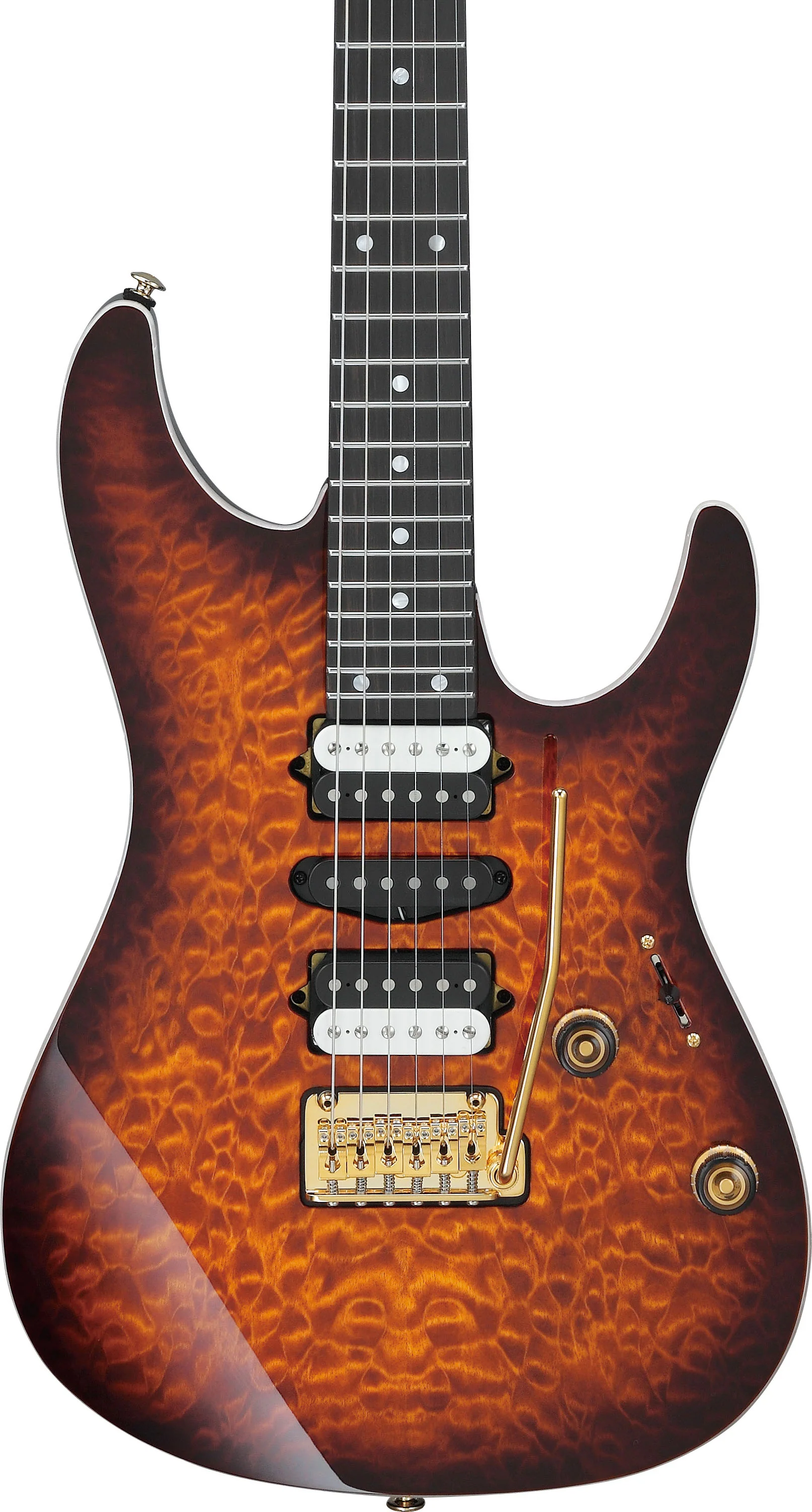 IBANEZ AZ47P1QM DEB PREMIUM GUITARRA ELECTRICA DRAGON EYE BURST - Image 4