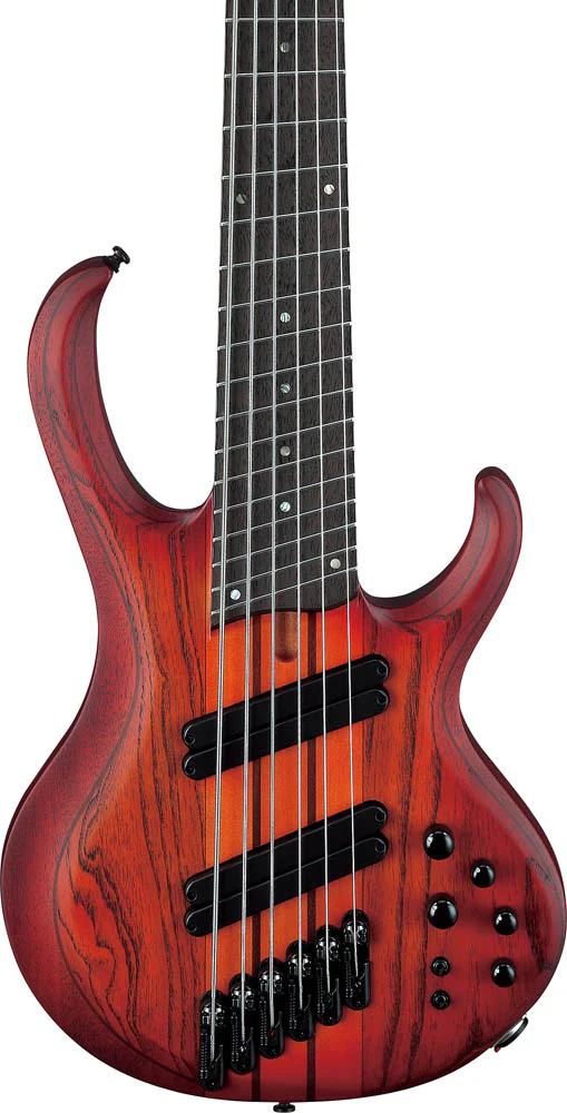 IBANEZ BTB866MS BRF BAJO ELECTRICO 6 CUERDAS MULTIESCALA BROWN TOPAZ BURST FLAT - Image 4