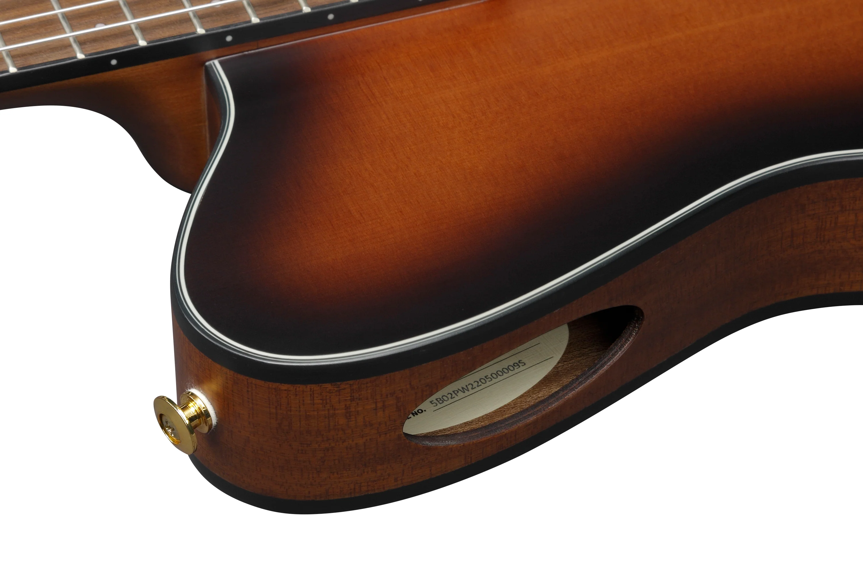 IBANEZ FRH10N BSF GUITARRA ESPAÑOLA ELECTRIFICADA BROWN SUNBURST FLAT - Image 11