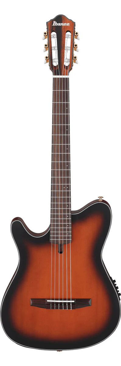 IBANEZ FRH10NL BSF GUITARRA ESPAÑOLA ELECTRIFICADA PARA ZURDOS BROWN SUNBURST FLAT