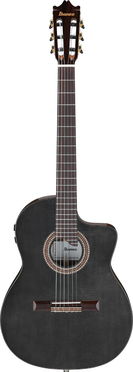 IBANEZ GA360TCE TBK GUITARRA ESPAÑOLA ELECTRIFICADA CUERPO ESTRECHO TRANSPARENT BLACK