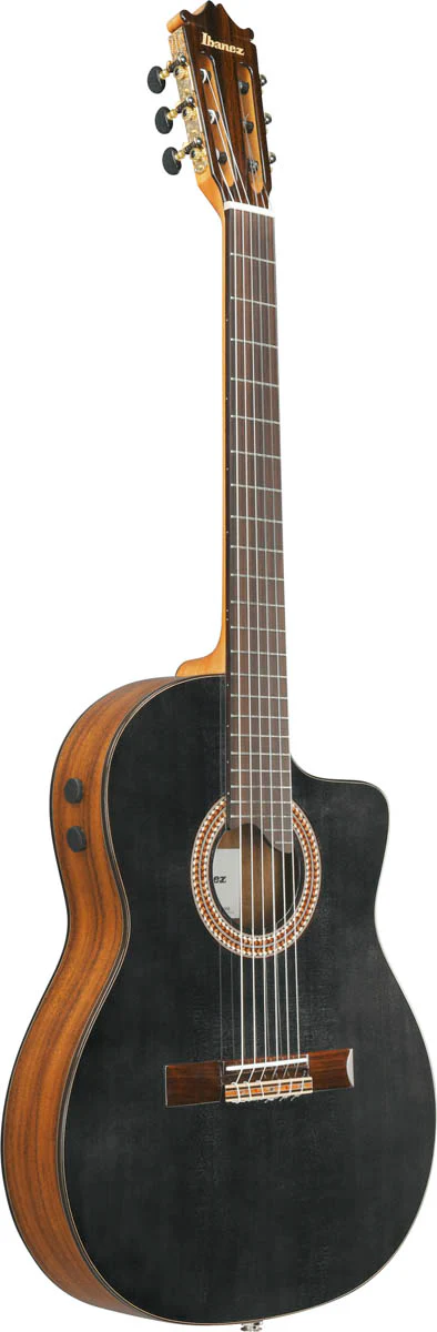 IBANEZ GA360TCE TBK GUITARRA ESPAÑOLA ELECTRIFICADA CUERPO ESTRECHO TRANSPARENT BLACK - Image 3