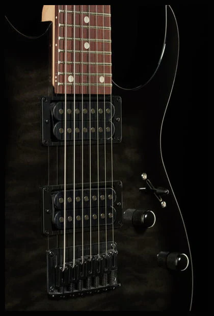IBANEZ GRG7221QA TKS GUITARRA ELECTRICA 7 CUERDAS TRANSPARENT BLACK SUNBURST - Image 13