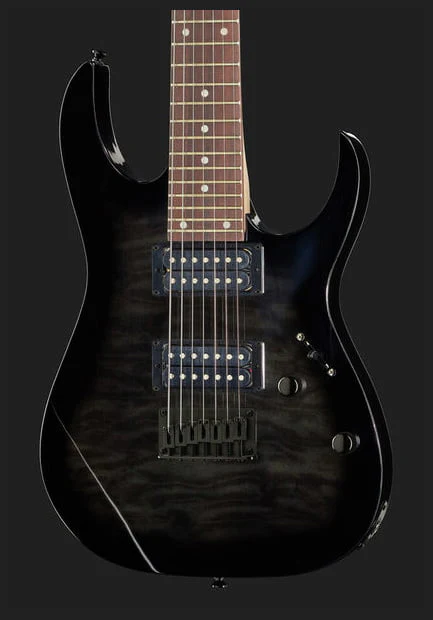 IBANEZ GRG7221QA TKS GUITARRA ELECTRICA 7 CUERDAS TRANSPARENT BLACK SUNBURST - Image 9