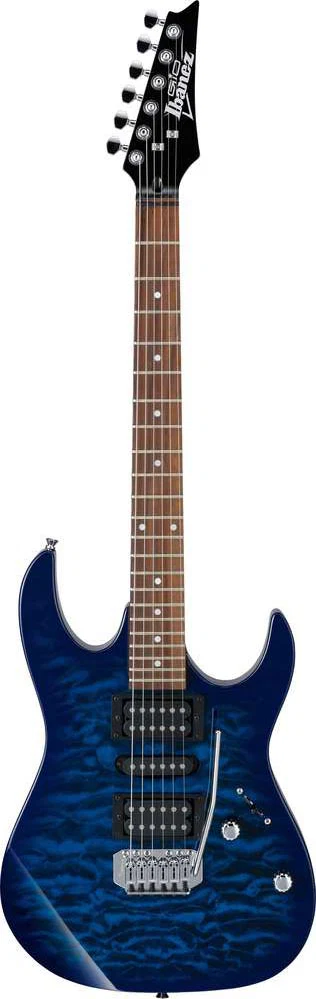 IBANEZ GRX70QA TBB GIO GUITARRA ELECTRICA TRANSPARENT BLUE BURST