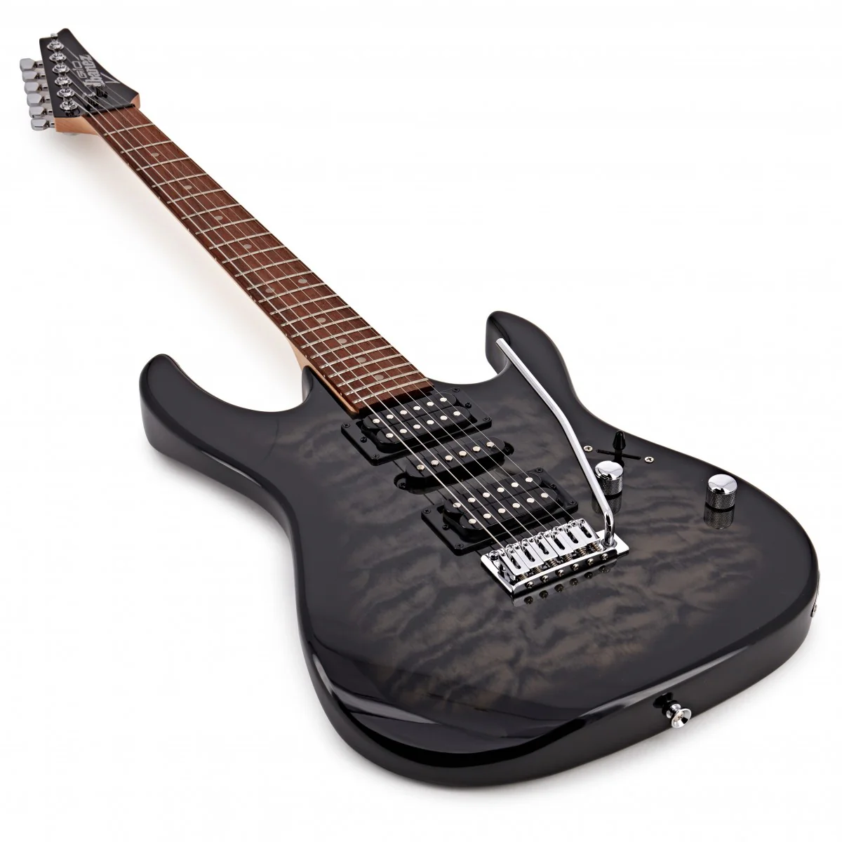 IBANEZ GRX70QA TKS GIO GUITARRA ELECTRICA TRANSPARENT BLACK SUNBURST - Image 4
