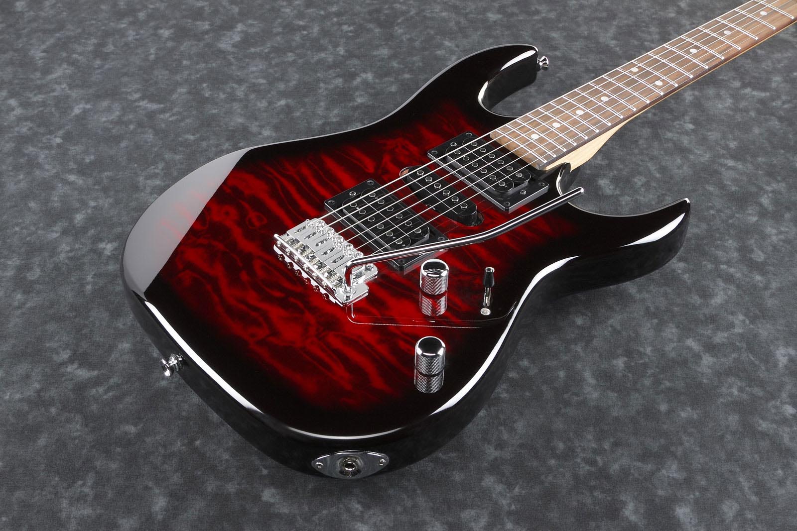 IBANEZ GRX70QA TRB GIO GUITARRA ELECTRICA TRANSAPARENT RED BURST - Image 13