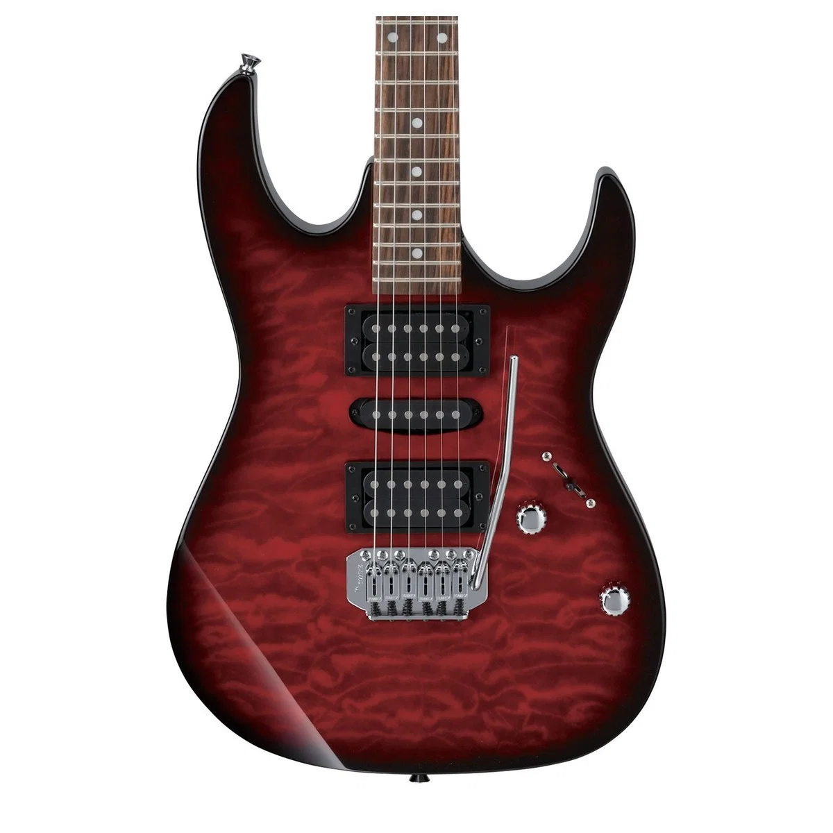 IBANEZ GRX70QA TRB GIO GUITARRA ELECTRICA TRANSAPARENT RED BURST - Image 2