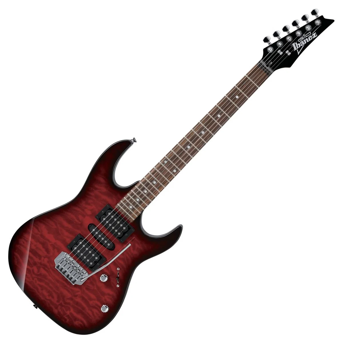 IBANEZ GRX70QA TRB GIO GUITARRA ELECTRICA TRANSAPARENT RED BURST - Image 4