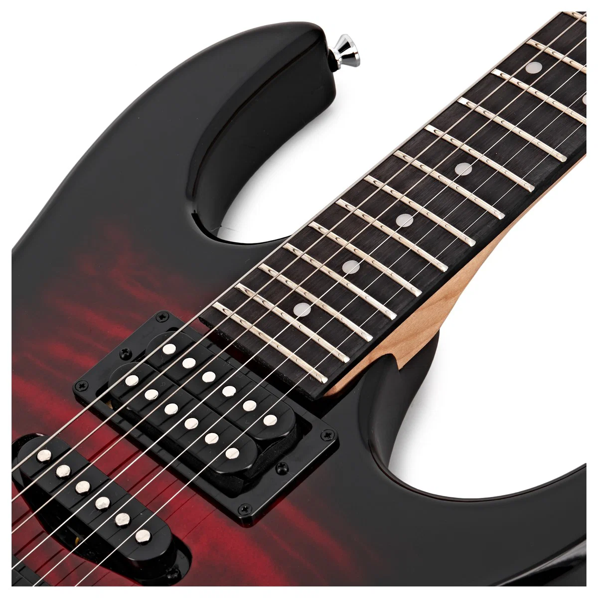 IBANEZ GRX70QA TRB GIO GUITARRA ELECTRICA TRANSAPARENT RED BURST - Image 8