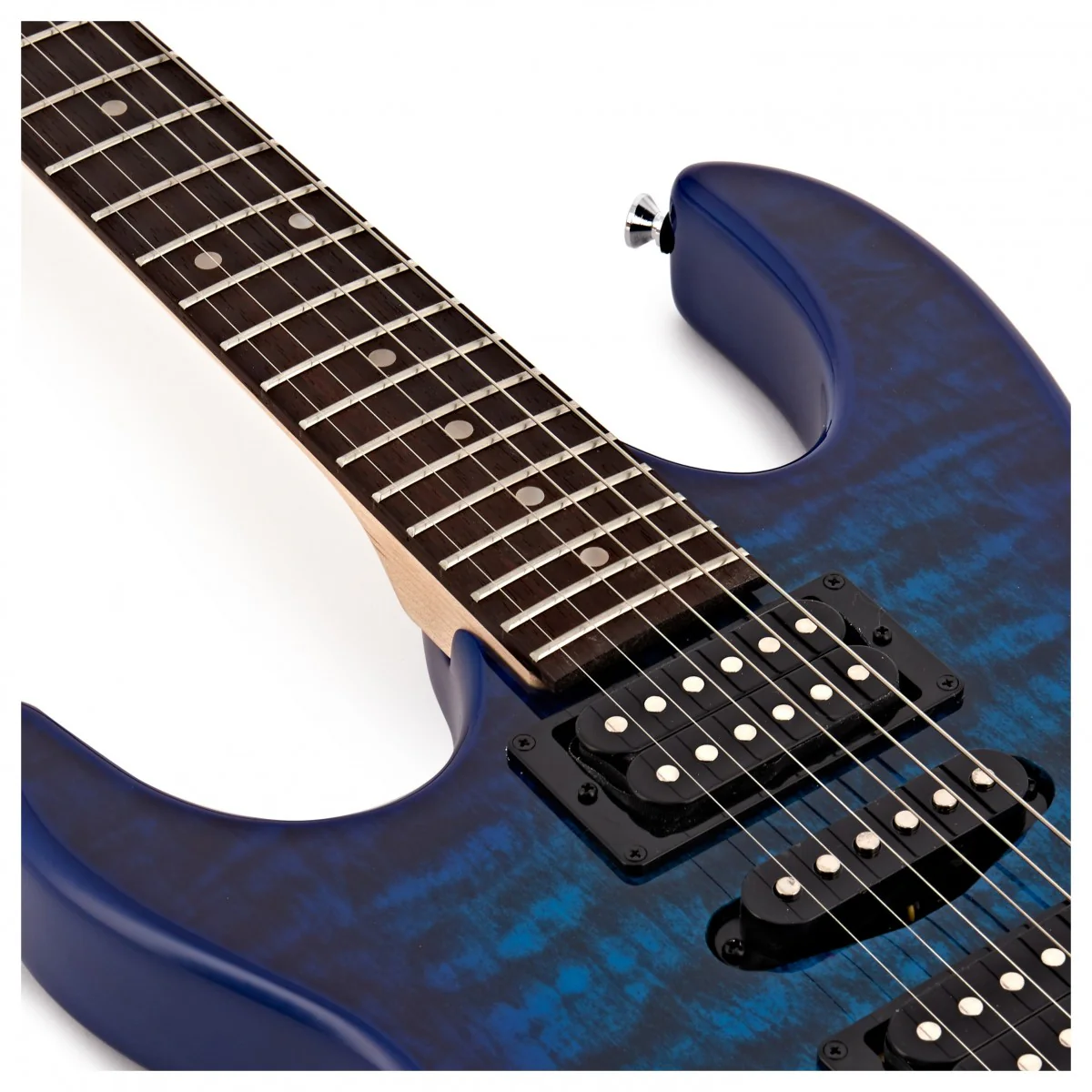 IBANEZ GRX70QAL TBB GIO GUITARRA ELECTRICA PARA ZURDOS TRANSPARENT BLUE BURST - Image 4