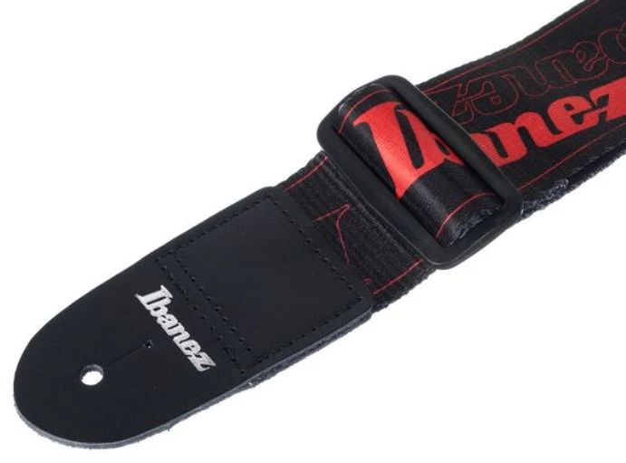 IBANEZ GSD50 RD CORREA GUITARRA NEGRA CON LOGO ROJO - Image 7