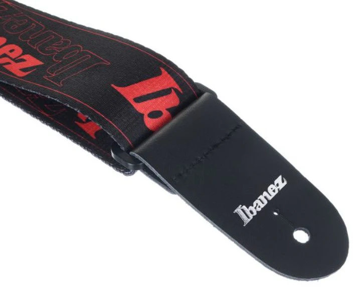 IBANEZ GSD50 RD CORREA GUITARRA NEGRA CON LOGO ROJO - Image 9