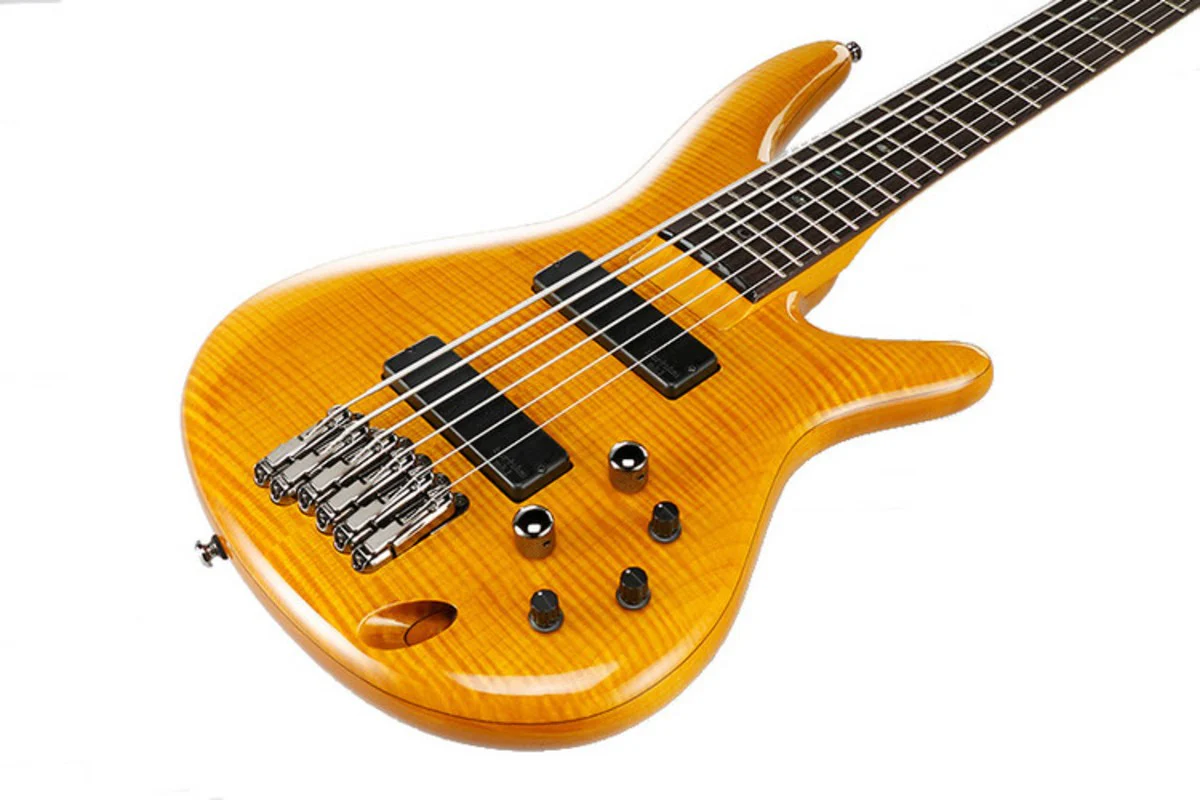 IBANEZ GVB36 AM GERALD VEASLEY BAJO ELECTRICO 6 CUERDAS AMBER - Image 3