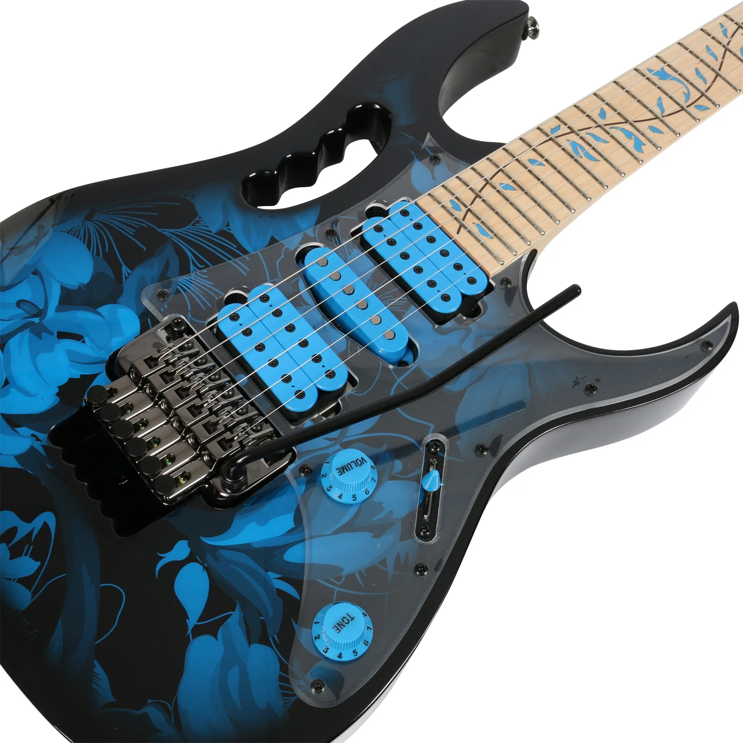 IBANEZ JEM77P BFP PREMIUM GUITARRA ELECTRICA BLUE FLORAL PATTERN - Image 11