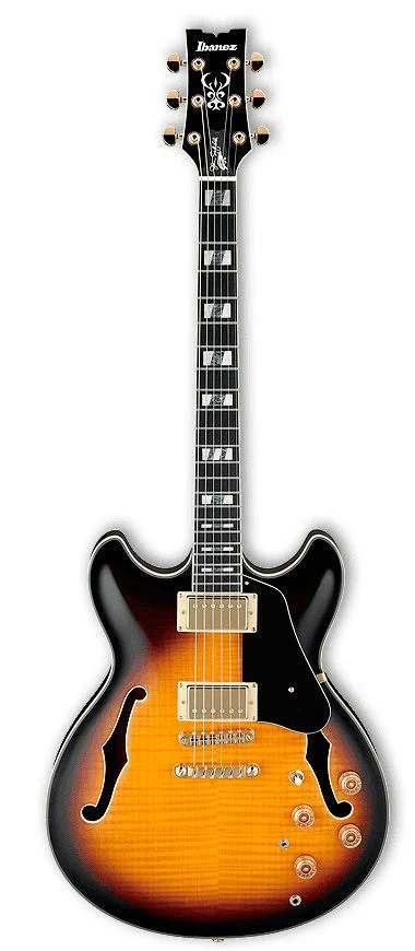 IBANEZ JSM10 VYS GUITARRA ELECTRICA HOLLOW BODY VINTAGE YELLOW SUNBURST