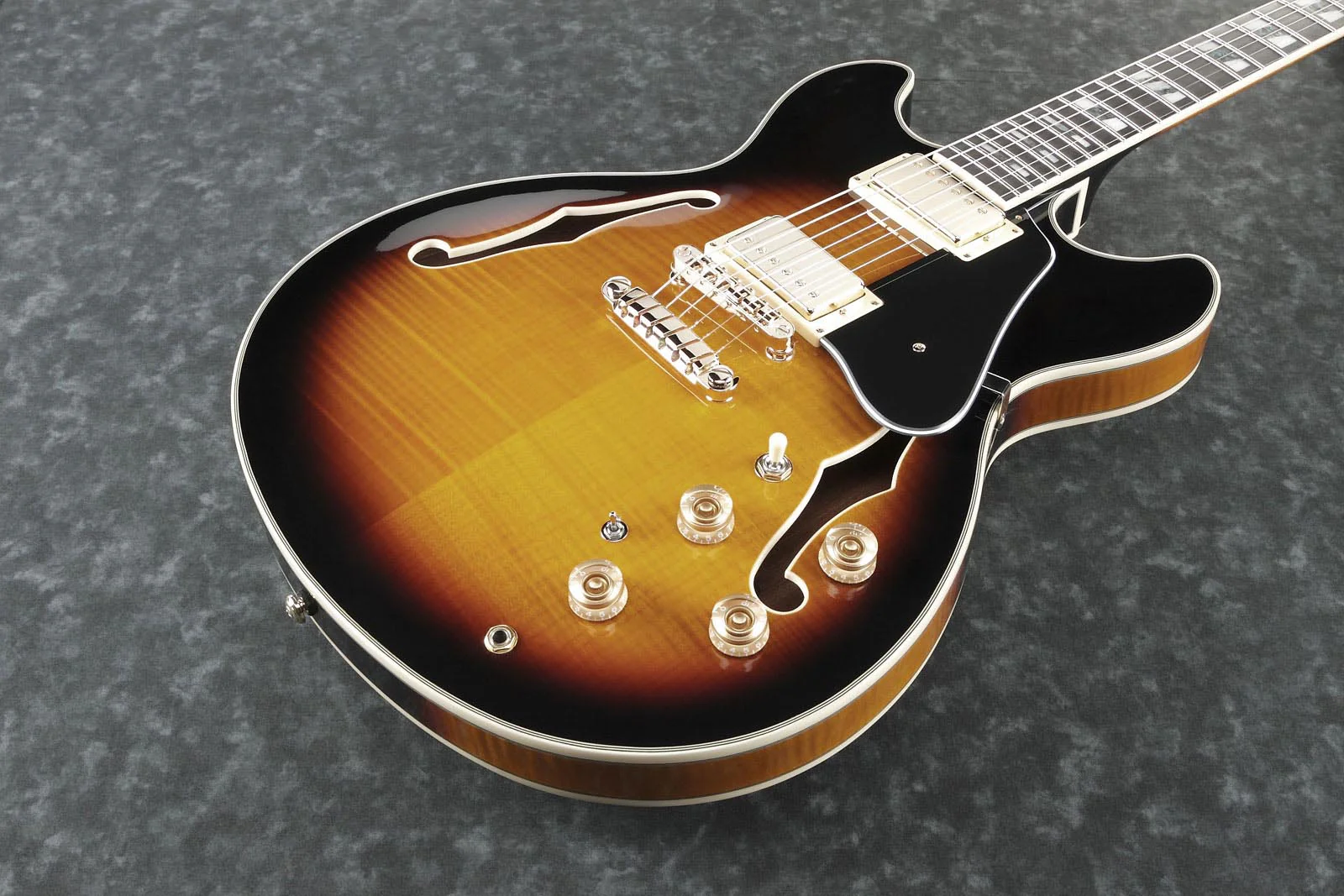 IBANEZ JSM10 VYS GUITARRA ELECTRICA HOLLOW BODY VINTAGE YELLOW SUNBURST - Image 4