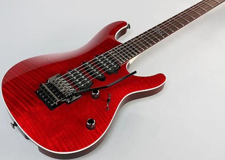 IBANEZ KIKO100 TRR KIKO LOUREIRO GUITARRA ELECTRICA ROJO TRANSPARENTE - Image 7