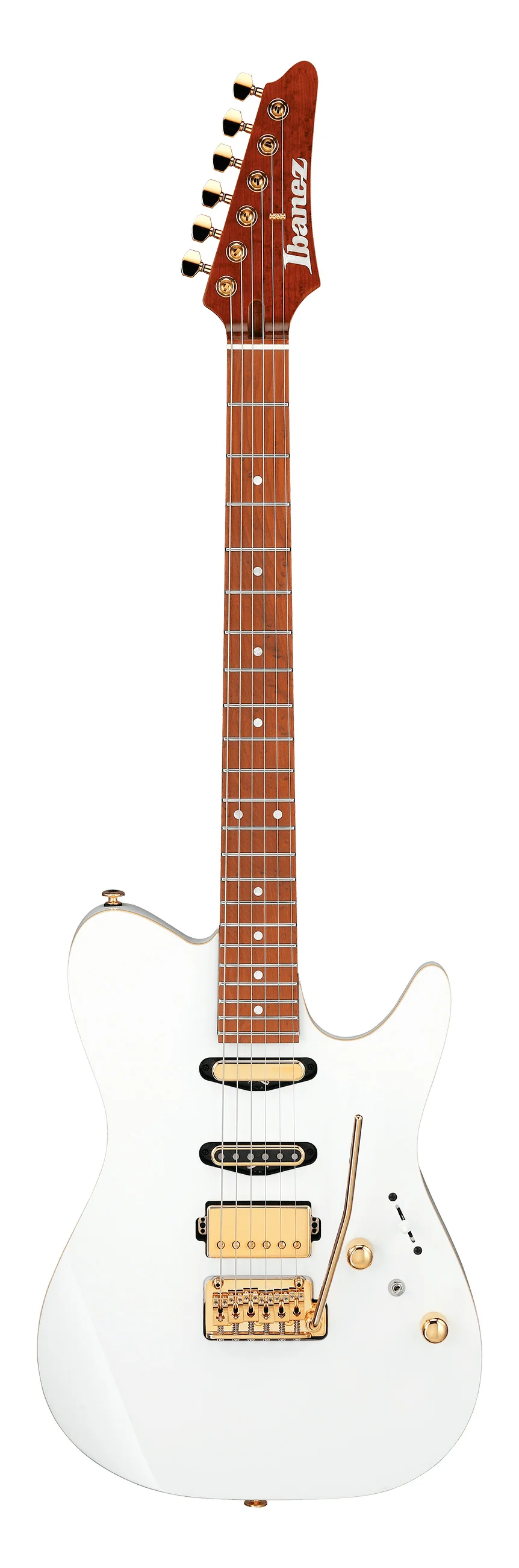 IBANEZ LB1 WH LARI BASILIO GUITARRA ELECTRICA BLANCA