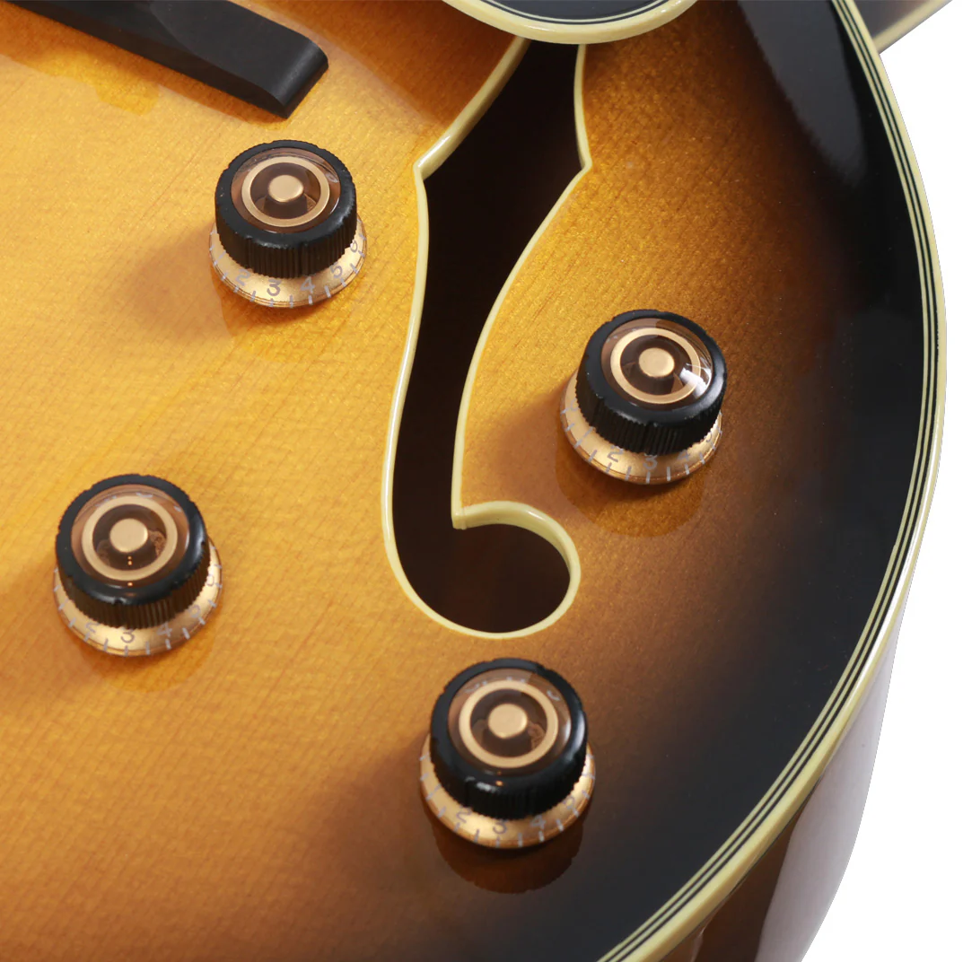 IBANEZ LGB300 VYS GUITARRA ELECTRICA HOLLOW BODY VINTAGE YELLOW SUNBURST - Image 13