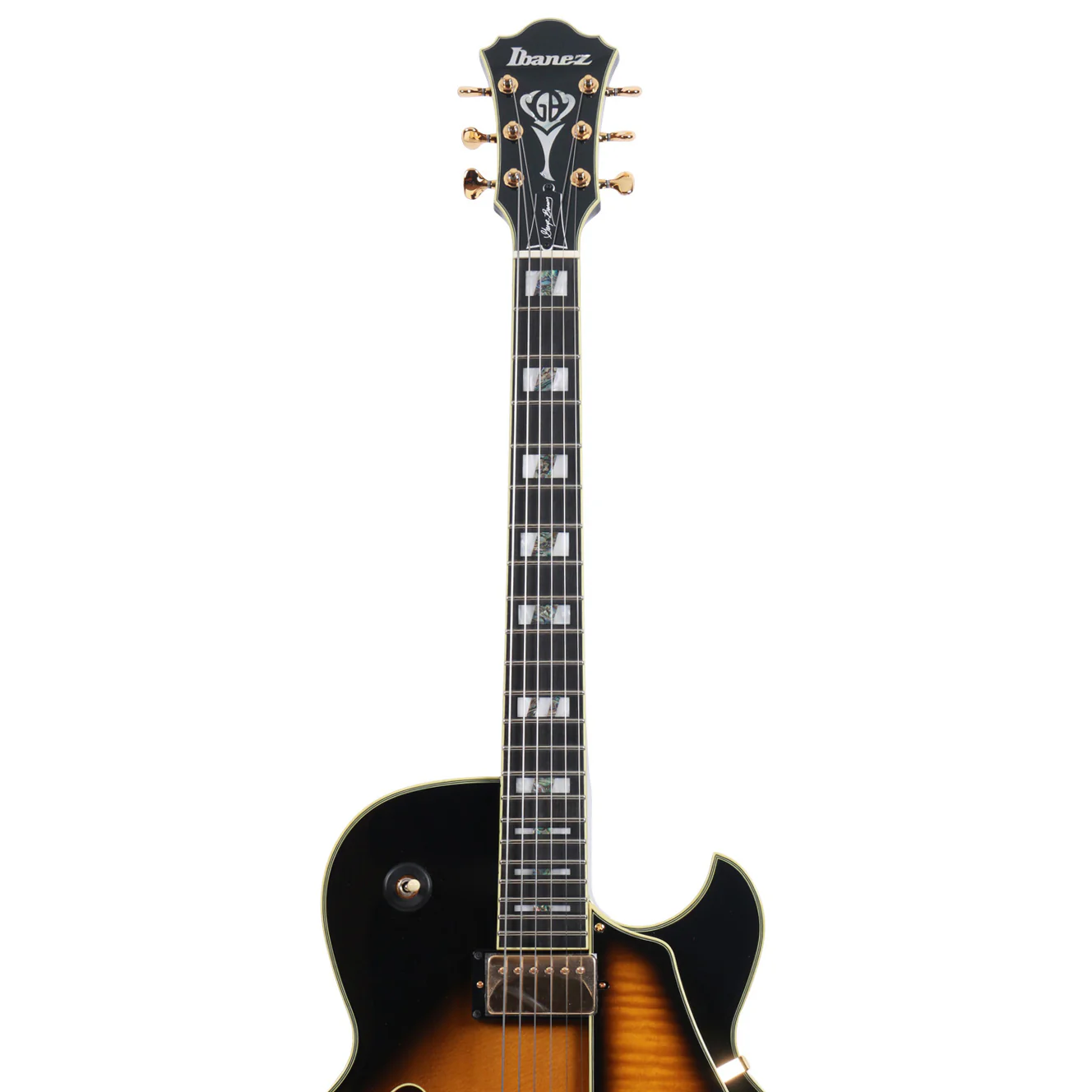IBANEZ LGB300 VYS GUITARRA ELECTRICA HOLLOW BODY VINTAGE YELLOW SUNBURST - Image 6