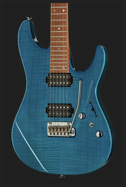 IBANEZ MM1 TAB MARTIN MILLER SIGNATURE GUITARRA ELECTRICA TRANSPARENT AQUA BLUE - Image 14