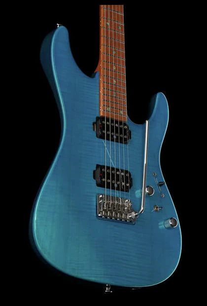 IBANEZ MM1 TAB MARTIN MILLER SIGNATURE GUITARRA ELECTRICA TRANSPARENT AQUA BLUE - Image 18